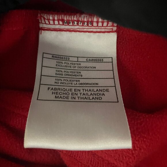 Air Jordan Full Zip Jacket Hood Mens Large Black Red 23 Heavy Pockets Fleece - Picture 7 of 12